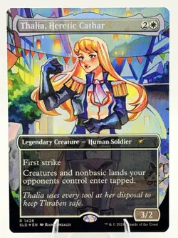 Thalia, Heretic Cathar BORDERLESS FOIL 1428 Secret Lair Drop MTG 2024 NM - Image 2