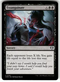 Exsanguinate 156 Commander Masters Magic the Gathering MTG - Image 1
