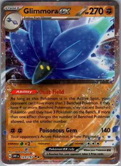 Glimmora ex 123/197 - Pokemon TCG SV03: Obsidian Flames - Double Rare (NM) - Image 1
