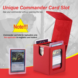 MTG Deck Box, Double Display Window MTG, Commander Deck Box Fits 120+ Single Sle - Image 4