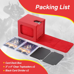 MTG Deck Box, Double Display Window MTG, Commander Deck Box Fits 120+ Single Sle - Image 5