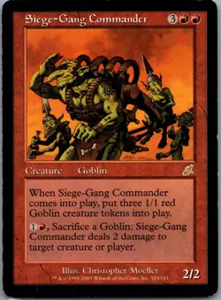 MTG Magic the Gathering Siege-Gang Commander (103/143) Scourge MP - Image 1