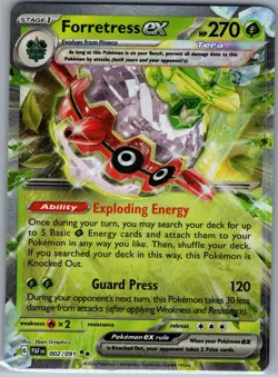 Forretress ex 002/091 - Pokemon TCG SV: Paldean Fates - Double Rare (NM) - Image 1