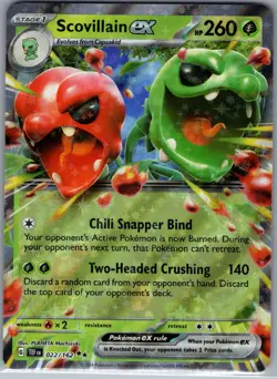 Scovillain ex 022/162 - Pokemon TCG SV05: Temporal Forces - Double Rare (NM) - Image 1