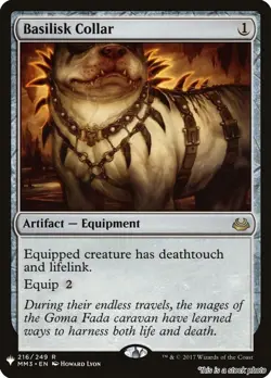 MTG Basilisk Collar (MM3) Card #216 The List Reprints NM Magic - Image 1
