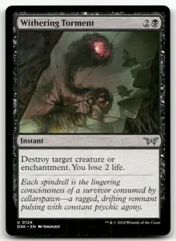 Withering Torment #124 (NM) Duskmourn DSK Magic MTG - Image 1