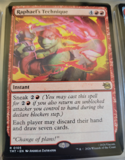 Raphael's Technique # 105 - TMNT - TMT - MTG Cards Magic The Gathering - Image 1
