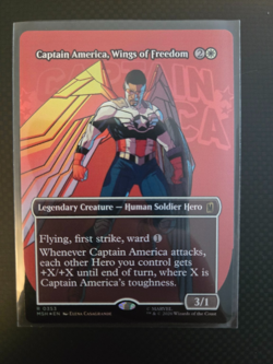 Captain America, Wings of Freedom (Borderless) Marvel Super Heroes Foil - Image 1