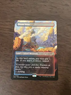 Steam Vents (Borderless) NM Pack Fresh MTG Lorwyn Eclipsed (ECL) (348) - Image 1