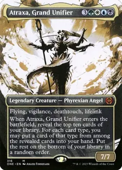 1x Atraxa, Grand Unifier - Extended Art S NM Eng MTG - Phyrexia: All Will Be One - Image 1