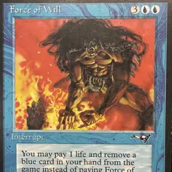 Force of Will - Alliances - MTG LP- #77 - Image 2