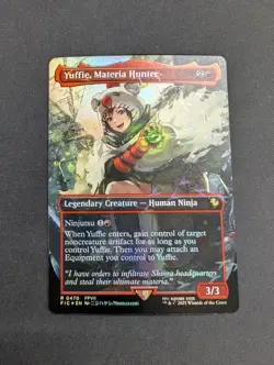Yuffie, Materia Hunter (Borderless)(Chocobo Track Foil) Commander: Final Fantasy - Image 1