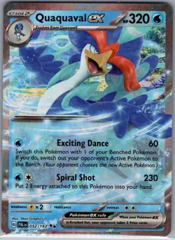 Quaquaval ex 052/193 - Pokemon TCG SV02: Paldea Evolved - Double Rare (NM) - Image 1