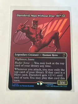 Daredevil, Man Without Fear Foil R 372 (Marvel Super Heroes) MTG Near Mint - Image 1