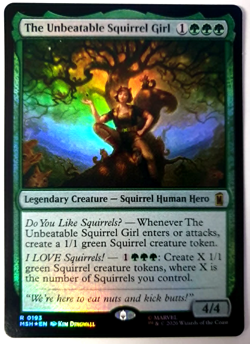 The Unbeatable Squirrel Girl - FOIL Rare - MTG Marvel Super Heroes - 0193 NM - Image 1