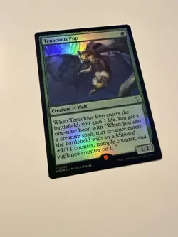 MTG English Tenacious Pup Foil Mystery Booster 2 NM Condition - Image 1