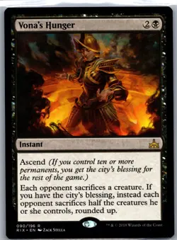 Magic the Gathering MTG - Vona's Hunger - Rivals of Ixalan RIX - NM - Image 1