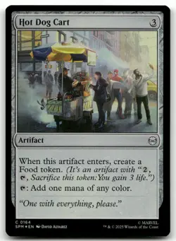 Hot Dog Cart #164 (Foil) (NM) Spider-Man SPM Magic MTG - Image 1
