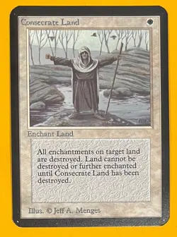 MTG CONSECRATE LAND Alpha (OldManMTG 013-563) - Image 1