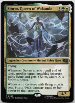 Storm, Queen of Wakanda Commander: Marvel Super Heroes 97 NM R - Image 1
