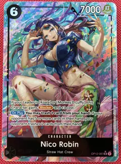 ONE PIECE Nico Robin Alt Art OP12-087 SR alternate Legacy of the Master English - Image 1