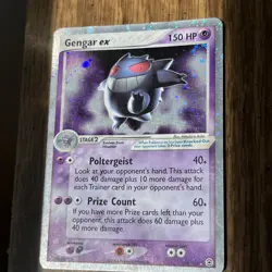 Gengar Ex 108/112 2004 TCG Holographic English Pokemon Card great condition - Image 1