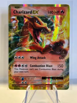 Charizard EX 12/108 Evolutions Ultra Rare Holo Pokemon Card DMG - Image 1