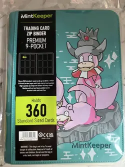 Customised Binder| 9 Pocket Mint Keeper X 360 Cards|Slowpoke Line|Hand Painted - Image 3