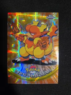 Pokemon Topps Chrome Tekno Magmar Series 2 Card 126 - Image 1