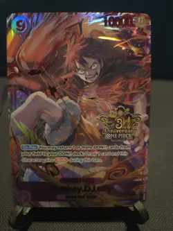 Bandai One Piece Card Game Japanese 3rd Anniversary Foil 10-Card Lot - Image 1