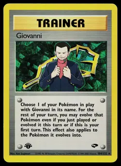Pokemon Card - Giovanni Gym Challenge 104/132 1st Edition Rare - Image 1