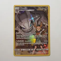 2019 Pokemon TCG Sun & Moon Cosmic Eclipse Steelix 47/236 Secret Rare Card VG - Image 1