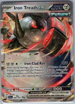 Iron Treads ex 066/091 - Pokemon TCG SV: Paldean Fates - Double Rare (NM) - Image 1