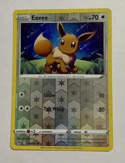 Pokemon Sword & Shield - Eevee 130/185 Cosmos Reverse Holo Promo Card - Image 3