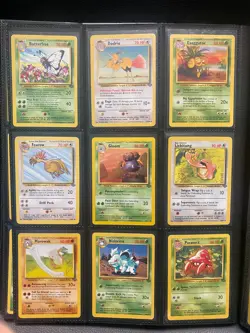 Complete Jungle Set Common and Uncommon Pokemon Cards Bundle Vintage 1999 WOTC - Image 1