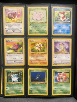 Complete Jungle Set Common and Uncommon Pokemon Cards Bundle Vintage 1999 WOTC - Image 3