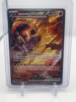Pokemon TCG Team Rockets Moltres EX Destined Rivals Card 229/182 SIR Stamped - Image 1