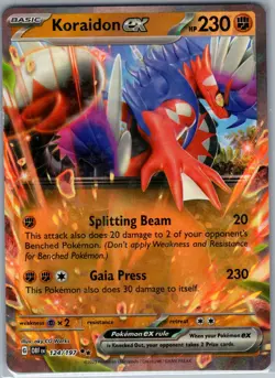 Koraidon ex 124/197 - Pokemon TCG SV03: Obsidian Flames - Double Rare (NM) - Image 1