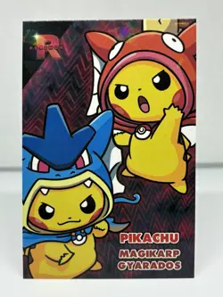 PIKACHU PONCHO x MAGIKARP x GYARADOS - CARD DATABASE TEAM ROCKET - POKEMON - Image 1