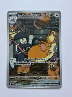 Pokemon TCG Team Rockets Raticate Card 202/182 Destined Rivals - Image 1