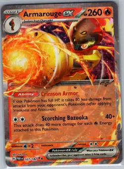 Armarouge ex 027/182 - Pokemon TCG SV04: Paradox Rift - Double Rare (NM) - Image 1