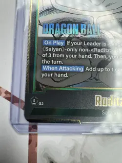 Dragon Ball Super Card Game RADITZ SB01-026 Fusion World Manga SR Foil - Image 5