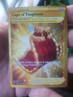Pokemon Card - Cape of Toughness Vivid Voltage 200/185 Secret Rare Gold - Image 1