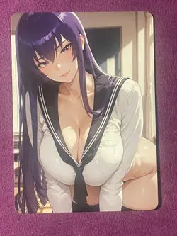 Waifu Card Doujin Dual Sided Anime Goddess Plastic Card - Image 1