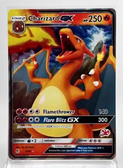 Charizard GX 9/68 Pokemon Card 2019 Hidden Fates Battle Academy Stamped LP - Image 1