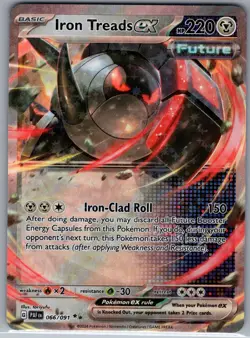 Iron Treads ex 066/091 - Pokemon TCG SV: Paldean Fates - Double Rare (NM) - Image 1