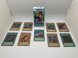 2002 YU-GI-OH LEGEND OF BLUE EYES WHITE DRAGON UNLIMITED 9 CARD LOT NEVER PLAYED - Image 1