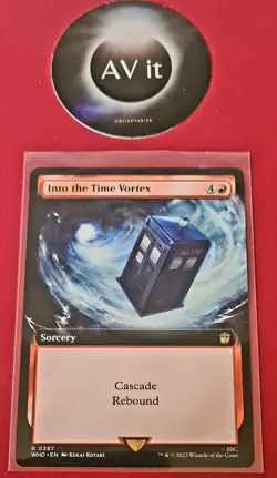 MTG -Into The Time Vortex - R0387 - Rare - Extended Art - Dr Who - Image 1