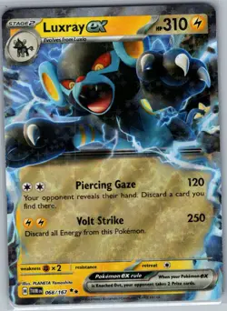 Luxray ex 068/167 - Pokemon TCG SV06: Twilight Masquerade - Double Rare (NM) - Image 1