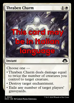 MTG THRABEN CHARM FOIL EXC - TALISMANO DI THRABEN 45 - MH3 - MAGIC - Image 1